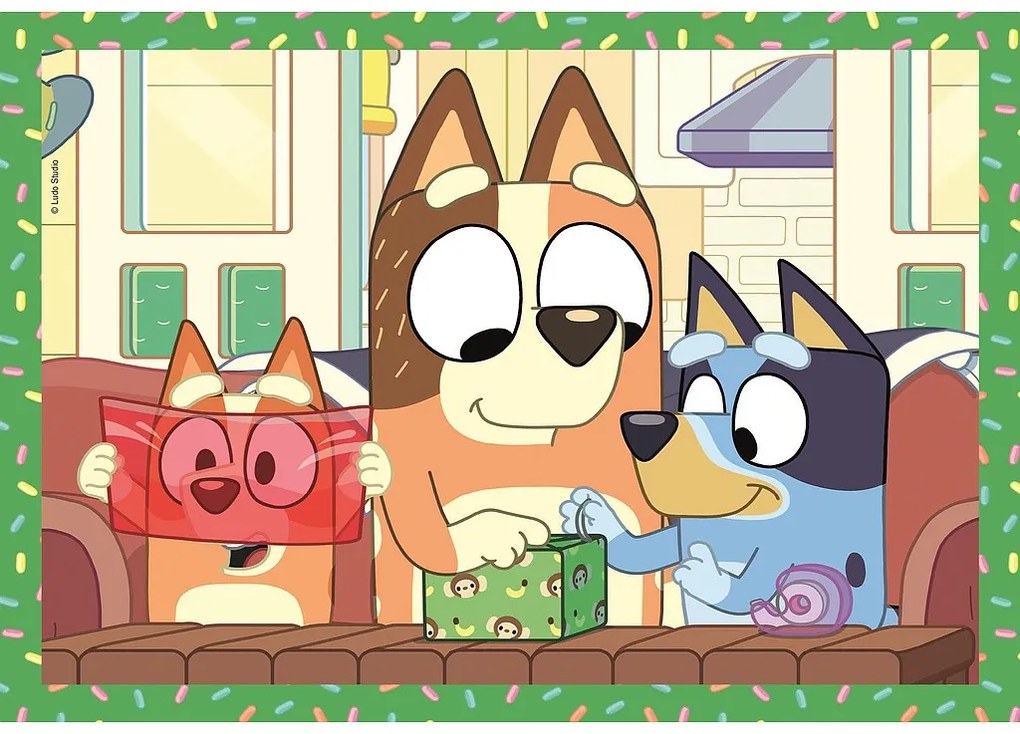 Bluey Play All Day Puzzle Clementoni 4-în-1