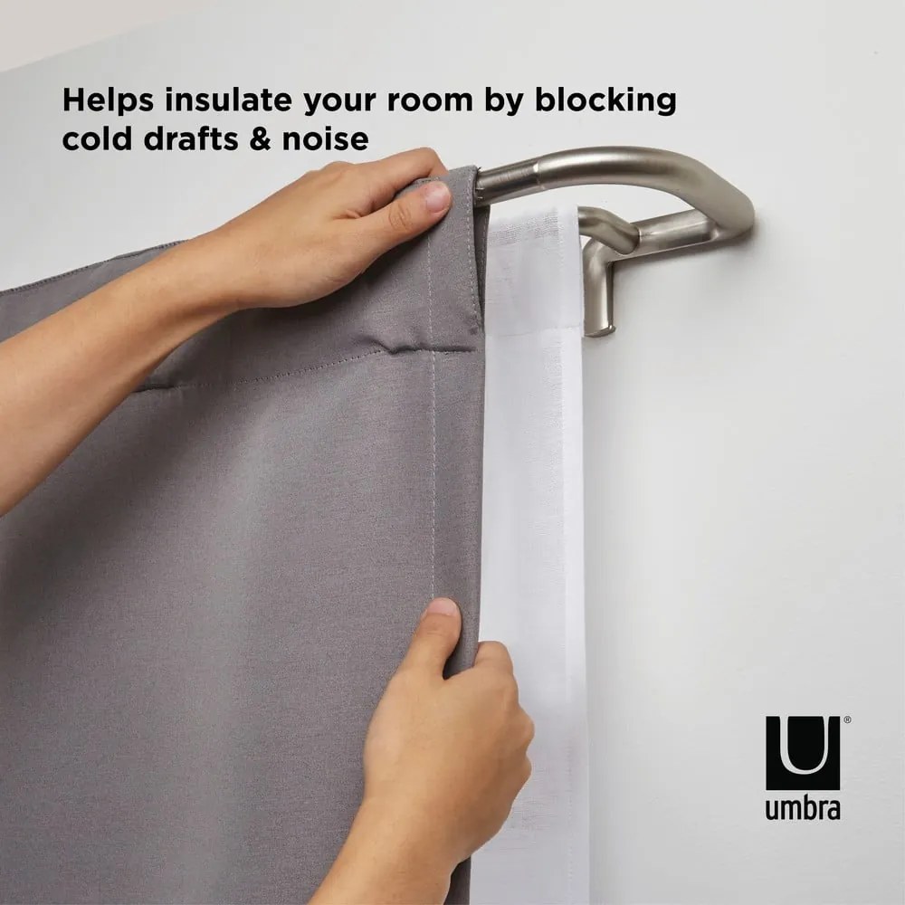 Galerie de perdea extensibilă 122-224 cm din oțel Twilight – Umbra