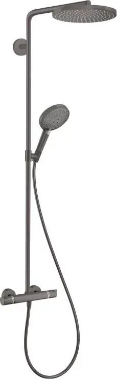 Coloana de dus cu baterie termostatata negru periat Hansgrohe Raindance Select S 240