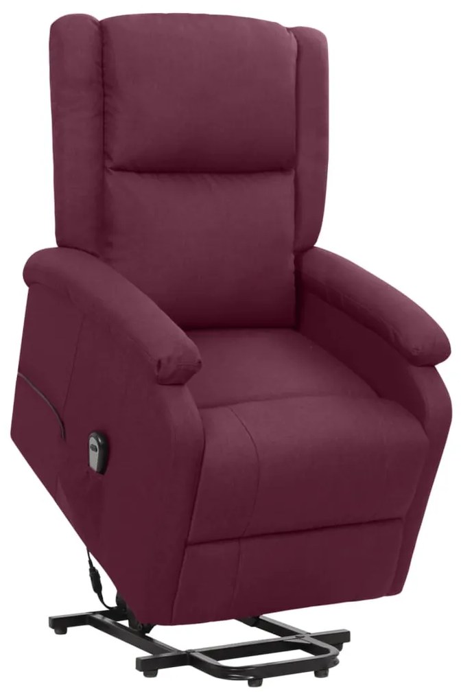 329706 vidaXL Fotoliu cu ridicare, violet, material textil
