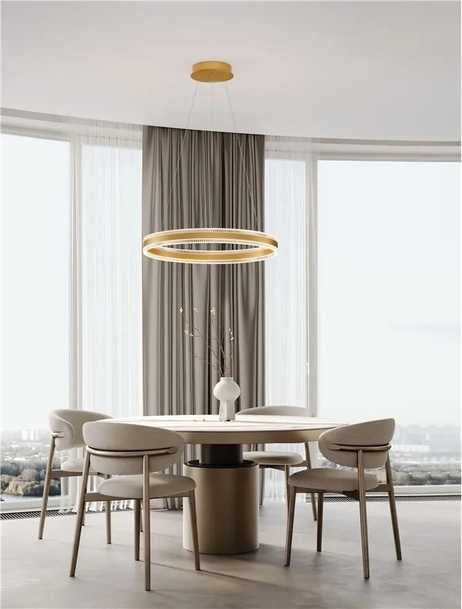 Lustra suspendata LED design circular Alaro 60cm NVL-9019725