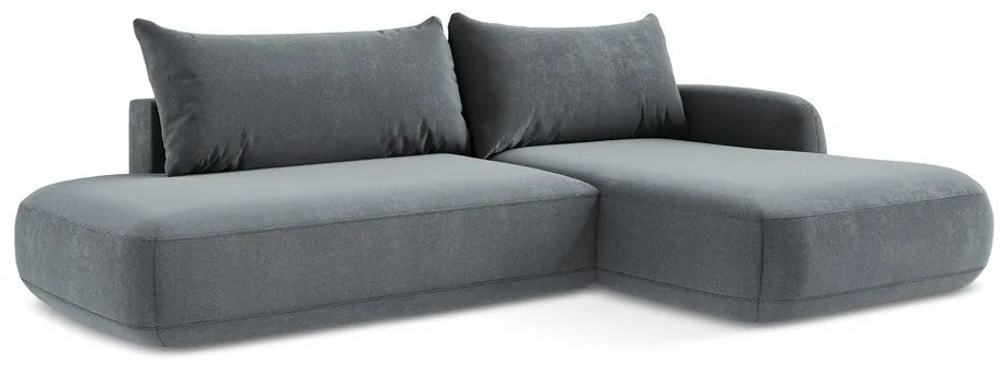 Colțar albastru prăfuit extensibil (cu colț pe partea dreaptă/cu șezlong) Hale – Makamii