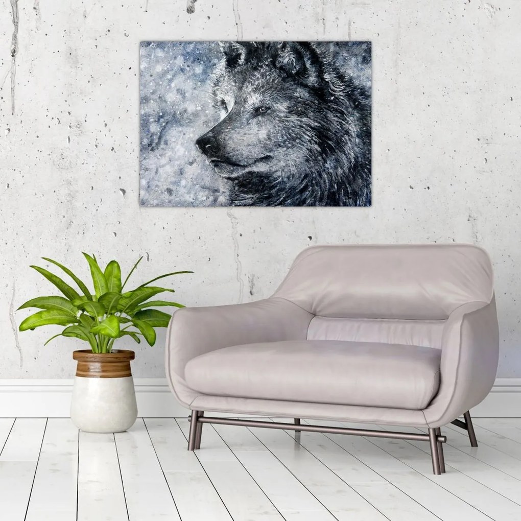 Tablou - Lupul din desene animate (70x50 cm)