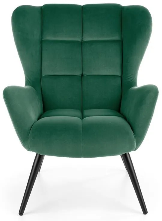 Fotoliu Tyrion velvet verde H91 cm