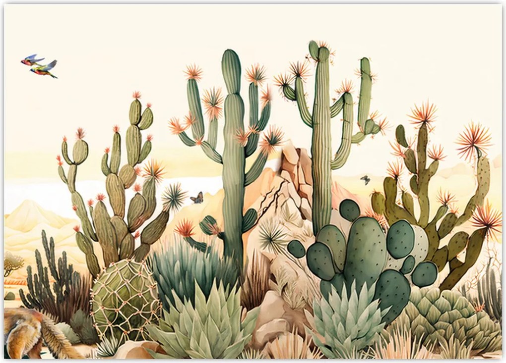 Tablou - Deșert, acvariu (70x50 cm)