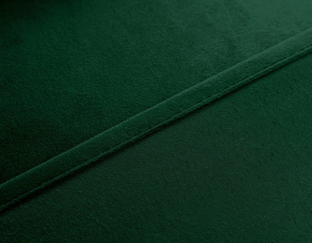 Draperie opaca verde inchis VELVET 140x250 cm Agatat: Inele metalice