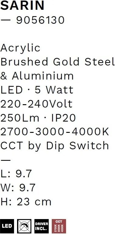 Aplica de perete LED decorativa SARIN