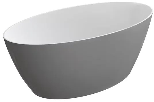 Cada freestanding Omnires Siena M+ alb gri  161x81 cm