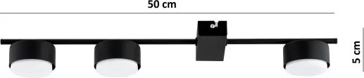 Brilagi - Spot LED MONO 3xGX53/12W/230V negru