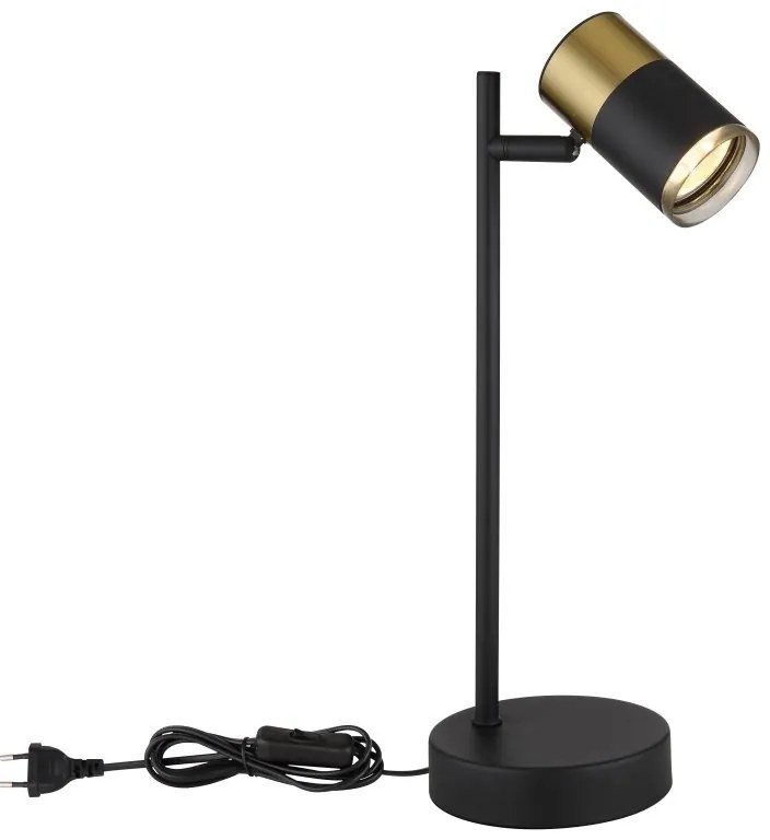 Lampa de masa cu Spot directionabil BRISBON negru/cupru
