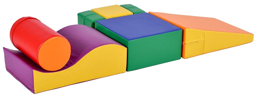 Set de 6 Blocuri Mari de Construcție, Multicolor | Aosom Romania