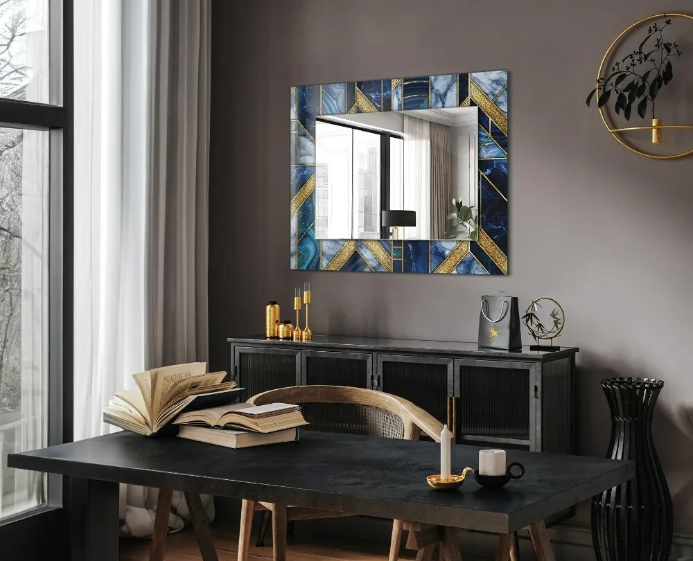 Decorare de perete cu oglindă Mozaic geometric abstract