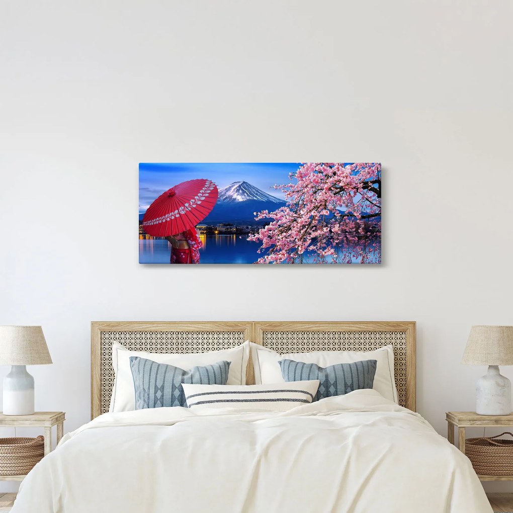 Tablou - cu privire la munte - Japonia (120x50 cm)