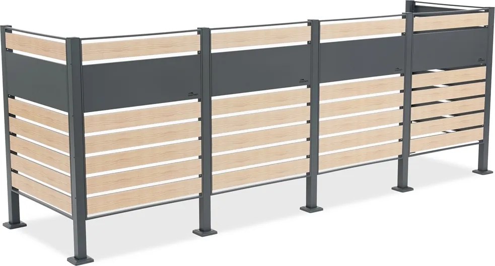 Carcasă pentru 4 pubele de 120l sau 240l Breda CoverTech