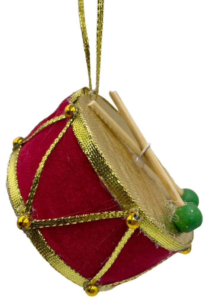 Ornament brad Craciun Toba Joy 20cm, Rosu