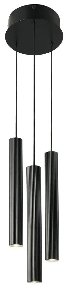 Lustra suspendata design scandinav Vico 3L negru