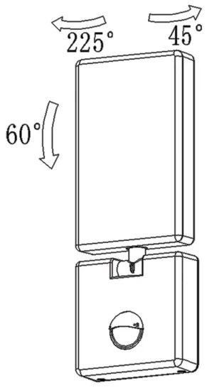 Lumină de top Faro B PIR - Lumină de inundație cu LED cu senzor FARO LED/15W/230V IP65 alb