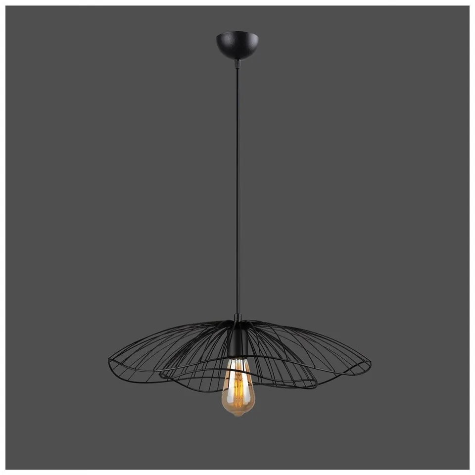 Lustră Squid Lighting Root, înălțime 111 cm, negru