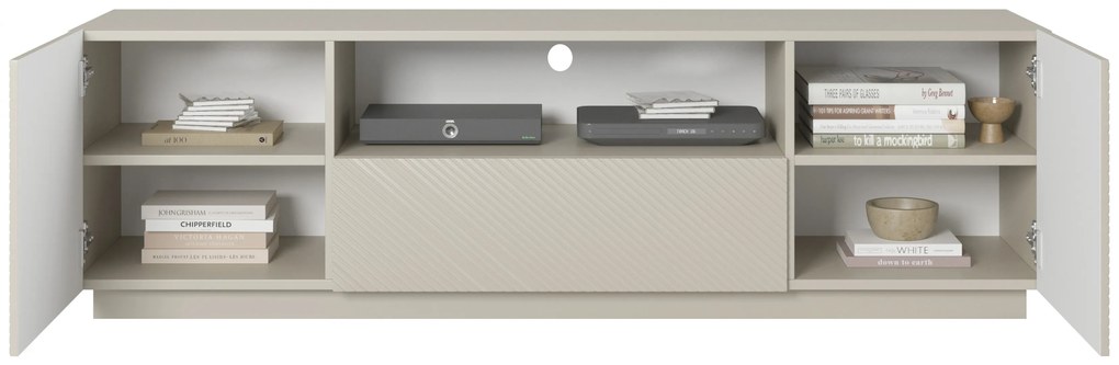 Comodă TV Asha 167 cm cu sertar și nișă - cașmir