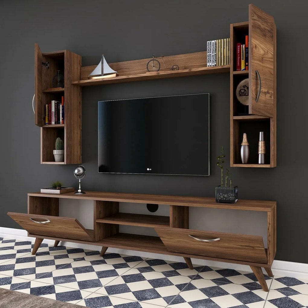 Perete TV Mio Walnut