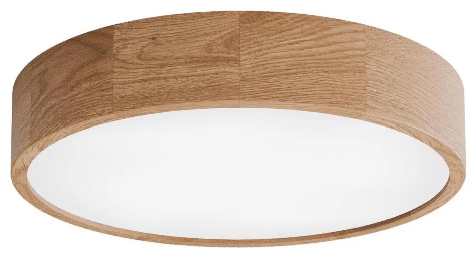 Plafonieră CLEO cu senzor, 4xE27/24W/230V, Ø 47,5 cm, stejar