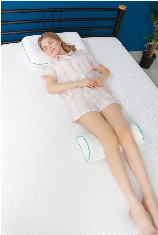 Pernă ergonomică cu umplutură de spumă cu memorie 18x42 cm – Mila Home