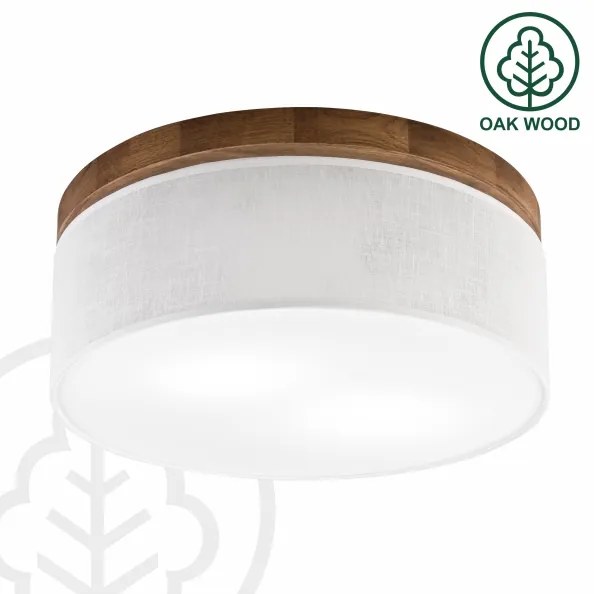 Plafonieră Brilagi BELLADONNA 2xE27/15W/230V d. 40 cm alb/stejar