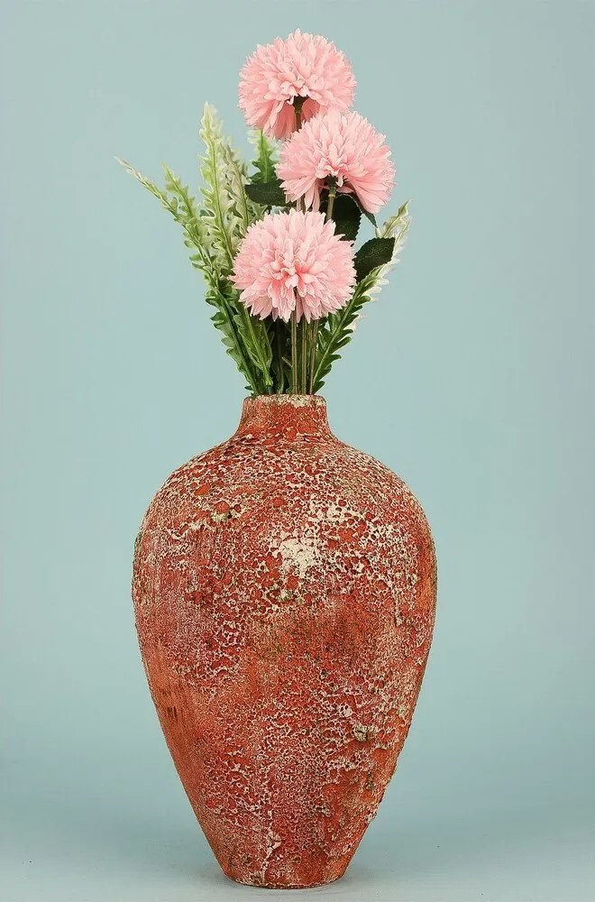 Vază ceramică YL742 Patina, roșie