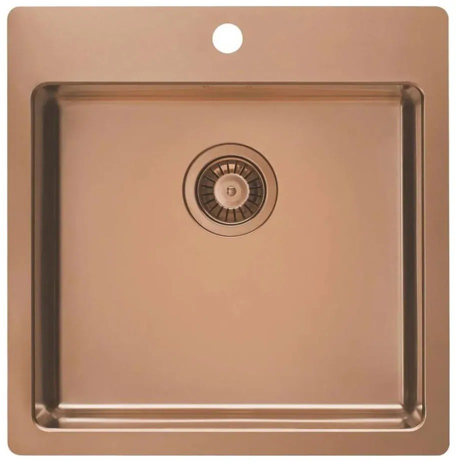 Chiuvetă de bucătărie ALVEUS 1122708 PURE 52,5x51,5 cm cupru