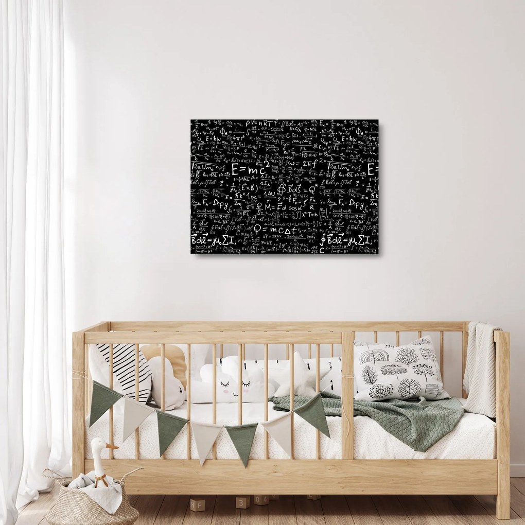 Tablou pe sticlă - Matematică (70x50 cm)