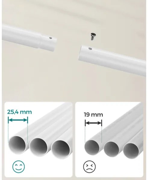 Cuier mobil de podea LINEA, alb