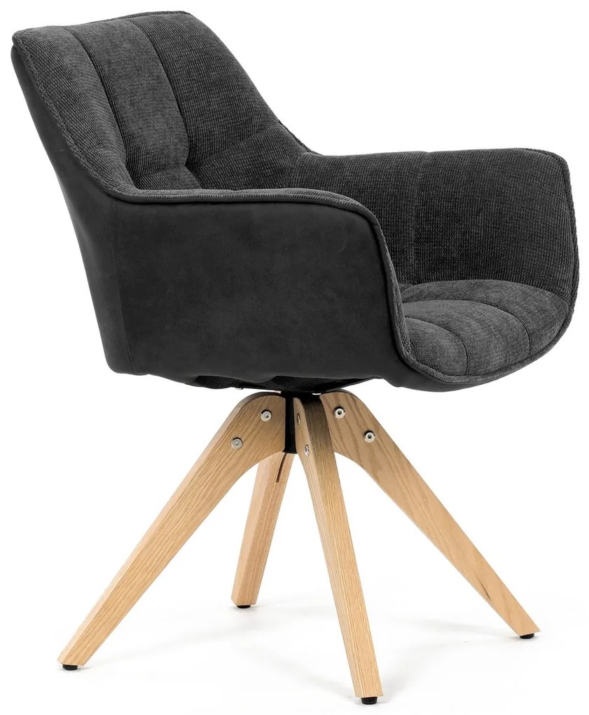 Set de scaune de sufragerie HC-D7180 GREY2, 2 buc.