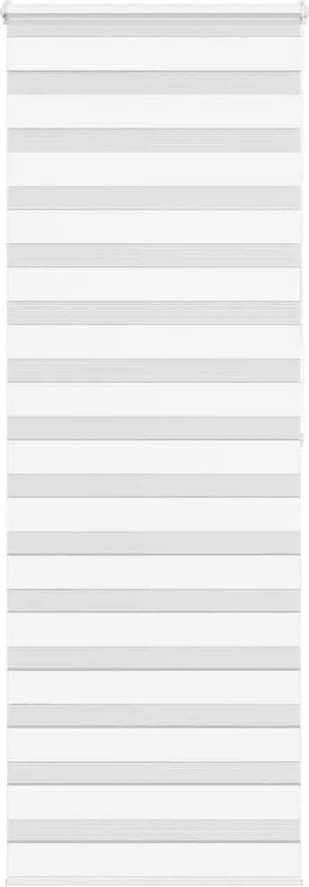 vidaXL Jaluzea tip zebra alb lățime țesătură 80,9 cm poliester