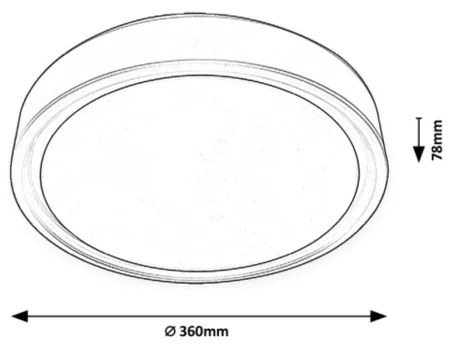 Rabalux - Plafonieră LED RGB dimabilă cu senzor LED/28W/230V + telecomandă