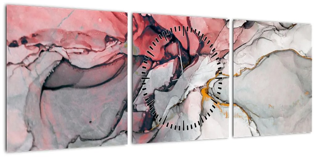 Tablou abstractie (cu ceas) (90x30 cm)