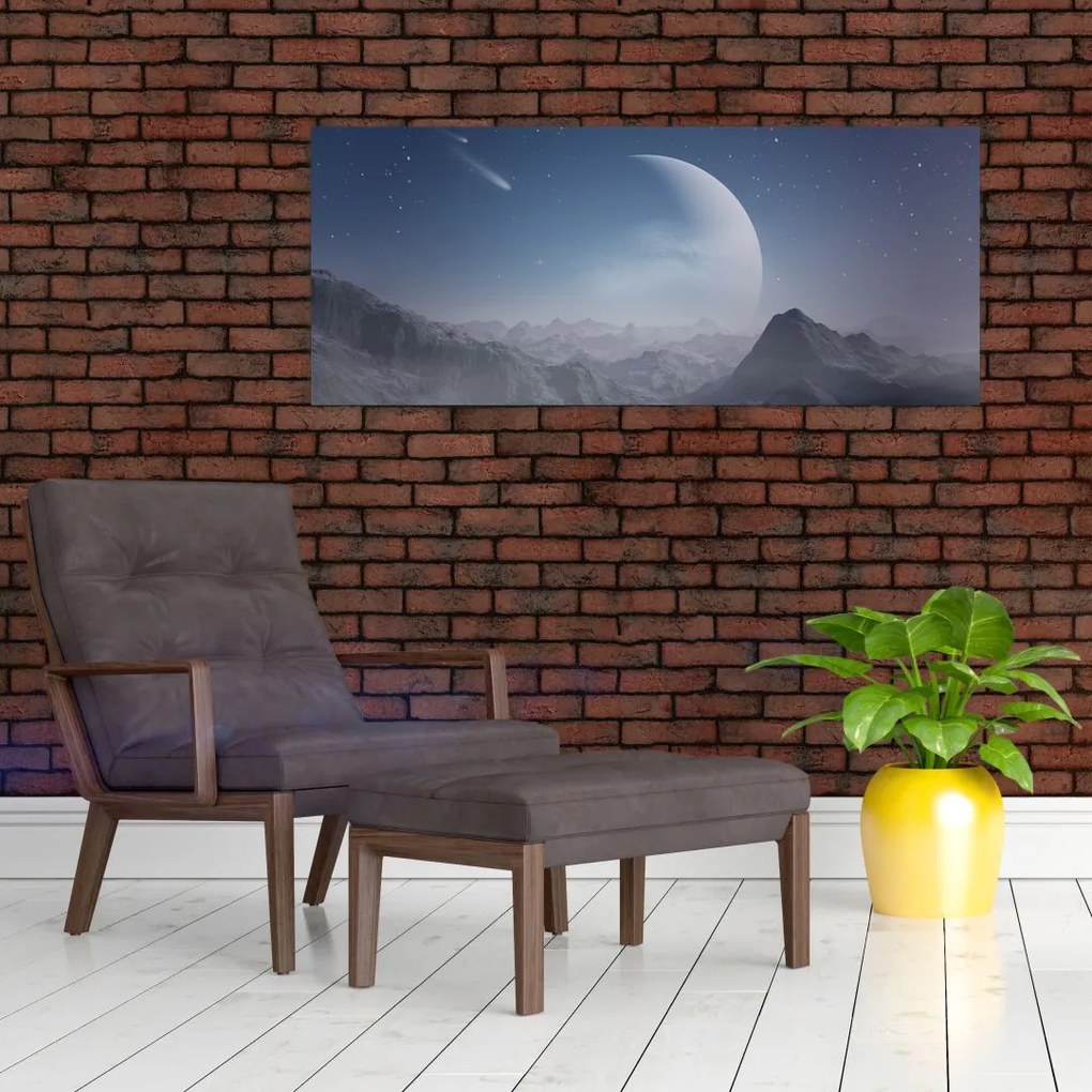 Tablou - Cer deasupra stâncilor (120x50 cm)