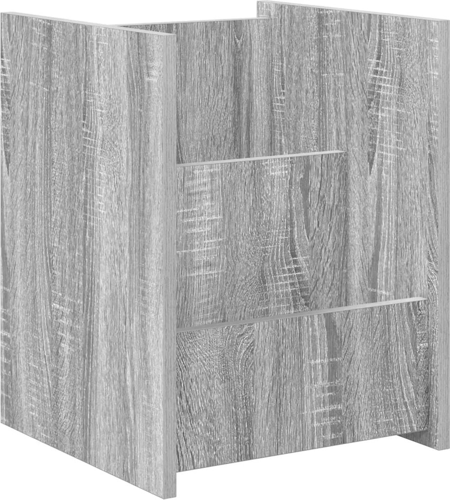vidaXL Raft pentru reviste Gri Sonoma 35 x 35 x 45 cm Lemn compozit