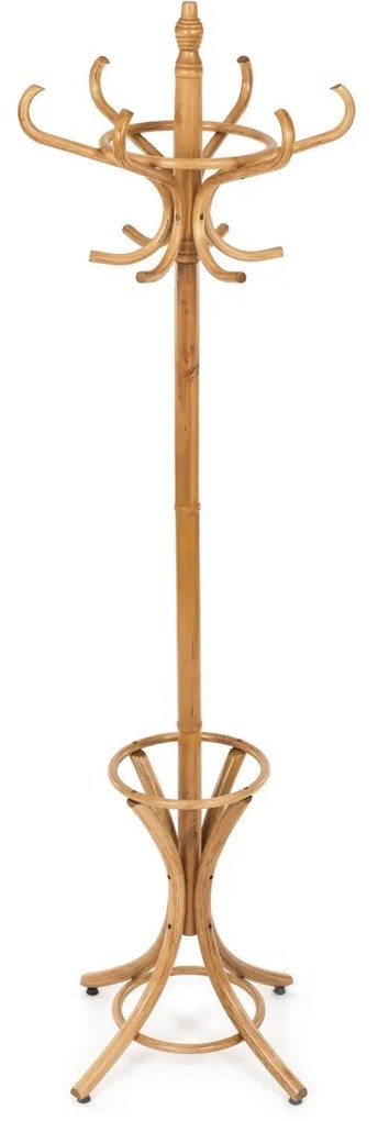 Cuier din lemn, stejar închis, 52 x 186 cm