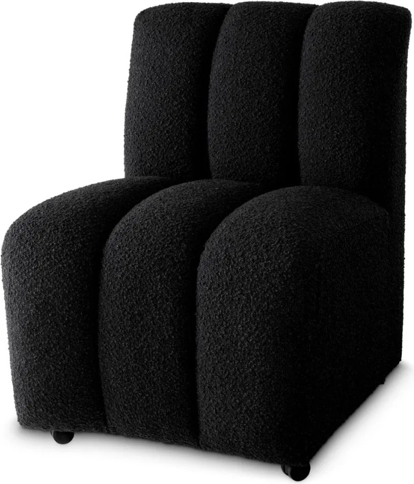 Scaun design LUX Kelly, Boucle negru