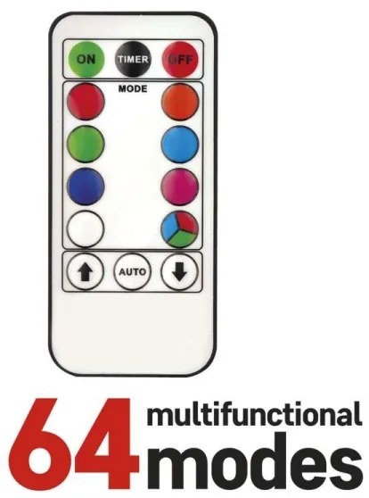 Instalație LED RGB de Crăciun de exterior 96xLED/64 de moduri 15m IP44 + telecomandă