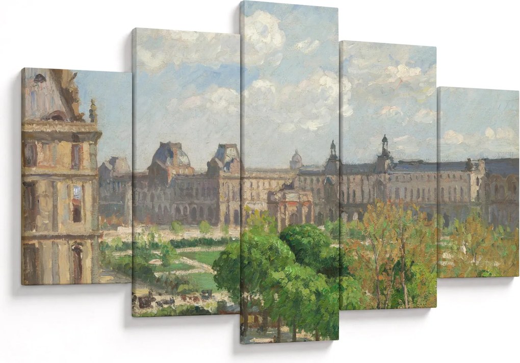 Tablou - Camille Pissarro, Place du Carrousel, Paris, reproducere (150x105 cm)