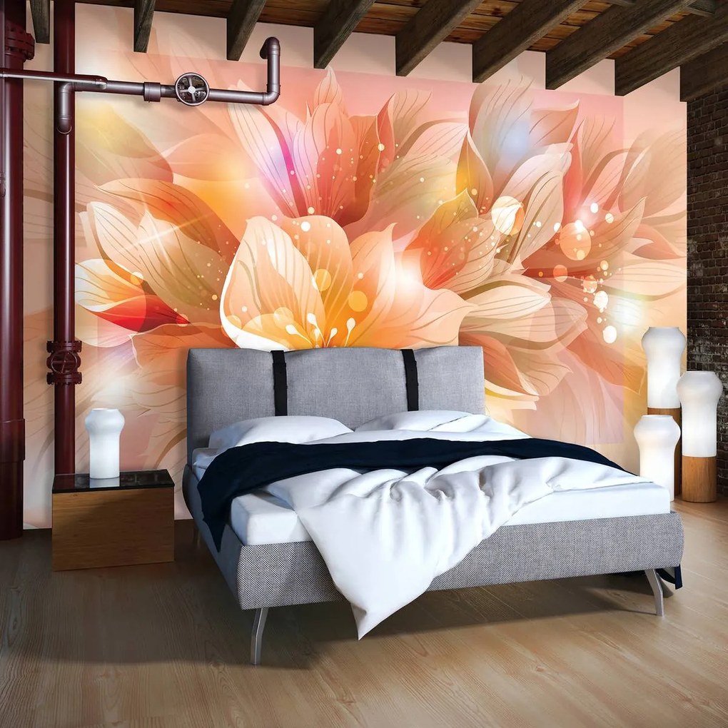 Fototapet - Arta florală - abstract (152,5x104 cm)