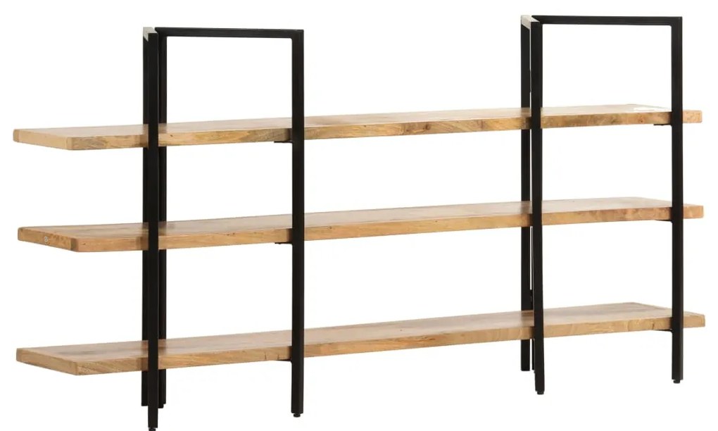 vidaXL Bibliotecă cu 3 niveluri, 160x31x80 cm, lemn masiv de mango