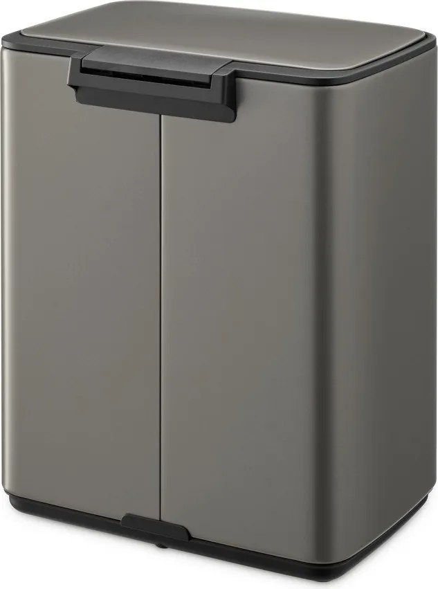Coș de gunoi gri cu pedală din oțel 12 l Bo – Brabantia