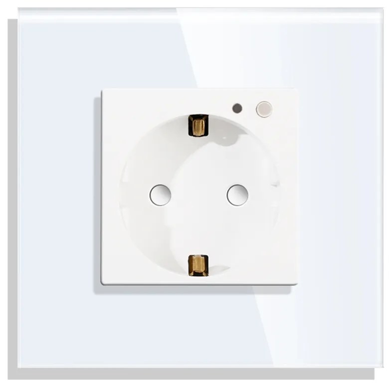 Priza Inteligenta cu Protocol Zigbee si Monitorizare Consum cu Rama Din Sticla LUXION