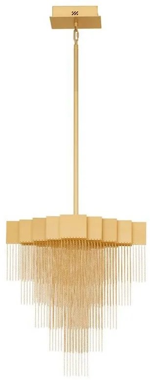 Lustra LED suspendata design modern REVIA aurie