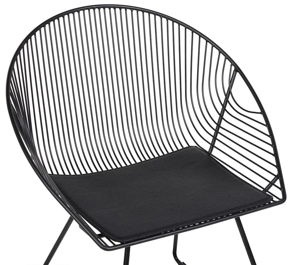 Set 2 buc. scaune pentru sufragerie Auron (negru). 1009924