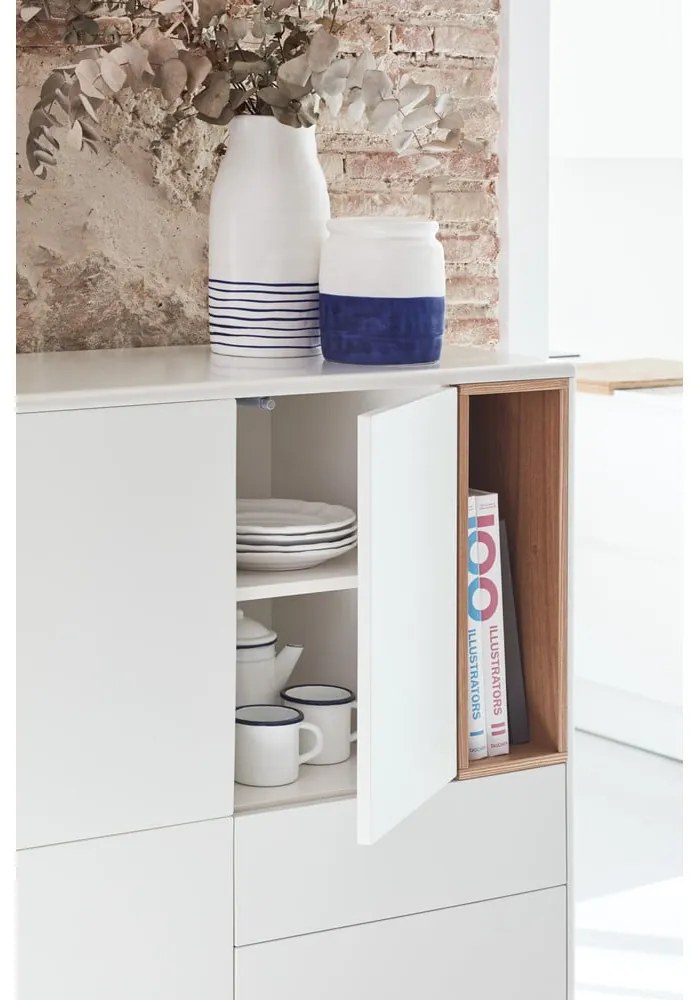 Comodă crem 100x120x40 cm Corvo – Teulat