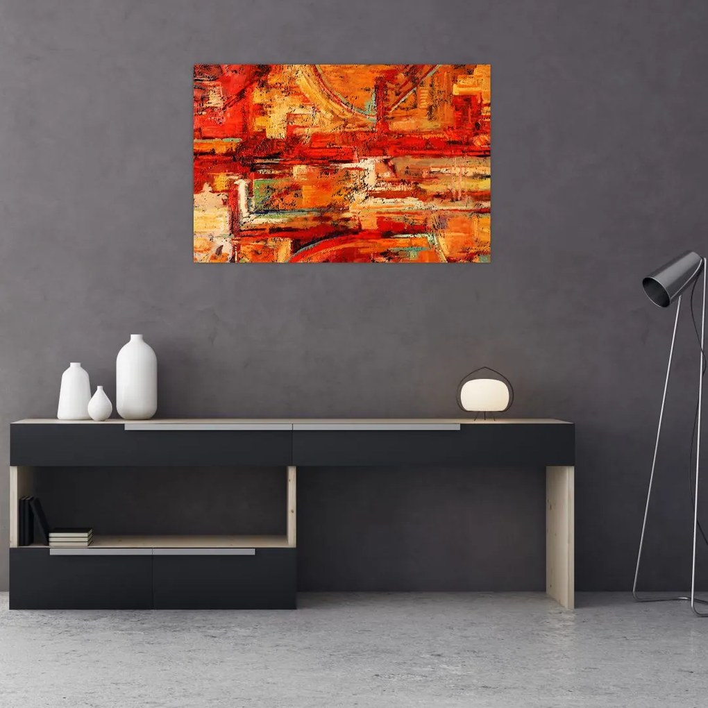 Tablou cu pictură pe pereți (90x60 cm)