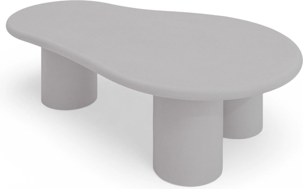 Măsuță de cafea Gisela 130 cm pentru living - gri deschis